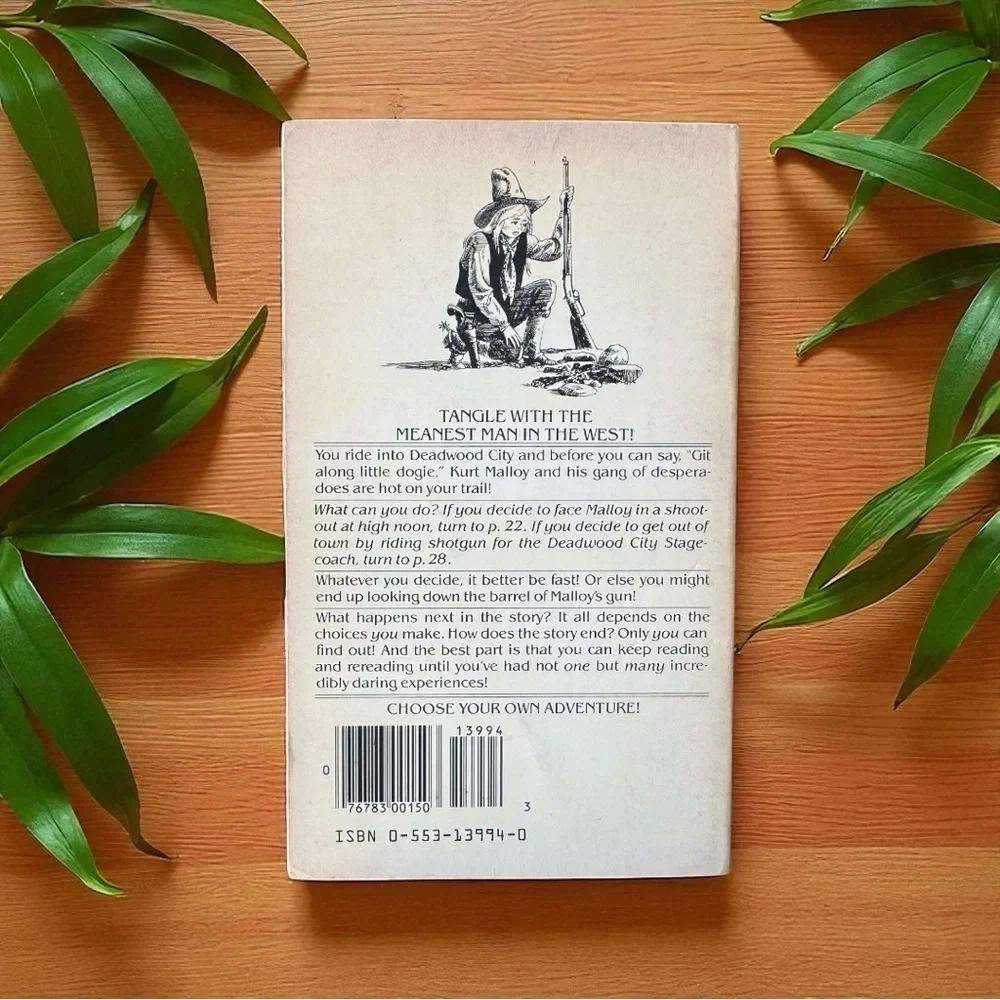 Vintage 1980 Choose Your Own Adventure #8: Deadwood City by Edward Packard